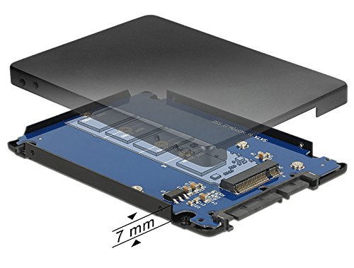 DELOCK 2.5 Konverter SATA 22 Pin> M.2 NGFF mit GehÃ¤use - 2