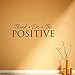 Produktbild Wall Sticker Think Do Be Positive Stickers PVC Wall Decor For reading Room 76.2X22.8CM