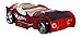 Produktbild VIPACK SCTR200R Autobett Turbo Racing Rot , Maße ca.: 225 x 63 x 111 cm , Liegefläche 90x200 cm , rot lackiert aufgedruckte Rennwagen-Optik