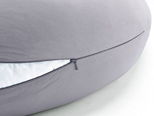 Sei Design® Stillkissen Schwangerschaftskissen XXL 190 x 30cm | Füllung: schadstoffgeprüfte 3-D Faserbällchen Ökotex zertifiziert. Bezug mit Reißverschluss und hochwertiger Stickerei. - 5