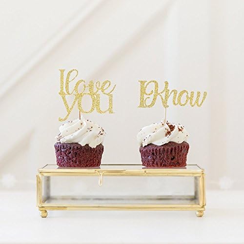 Engagement Party Cupcake Toppers. Wedding Party Decorations Written I love you I know. Engagement Decorations. Any Celebration Gift. Mr &amp; Mrs. Getting Married. Valentines.