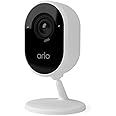 Arlo Essential Indoor Telecamera WiFi Interno, Videocamera Sorveglianza Cablata, Sirena Allarme Casa, Sensore Di Movimento, V