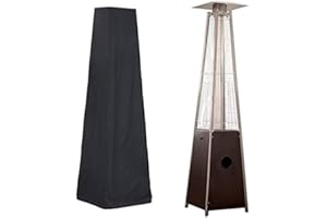 BAOGU Heizstrahlerabdeckungen Schutzhülle für Heizpilz Abdeckung Abdeckhaube für Terrassenstrahler 221cm x 53cm x 61cm