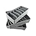 Produktbild Kongnijiwa Startseite 3pcs Bambuskohle Closet Organizer Unterwäsche Bras Socken Shorts Krawatten Kleiderschrank Aufbewahrungsbehälter-Non-Woven-Gewebe Faltbare Kasten