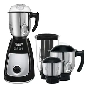 Maharaja Whiteline Joy Elite 750 Watt 4 Jar Mixer Grinder,Black & Steel