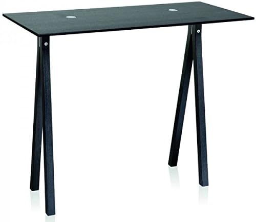 Nomess 2 Dots Console - Ask Sort, Black Ash + White metal details