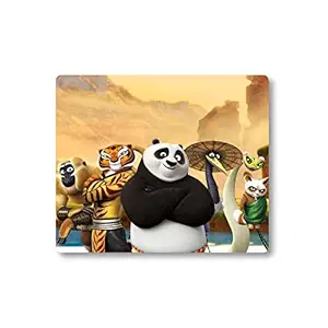 woopme Kung Fu Panda Team Mouse Pad Anti Skid Designer Gaming Mouse Pad for Office Home Desktop Laptop Computer Accessories Kids Boys Girls (20 x 24 CMs )