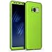 Produktbild Herbests Samsung Galaxy S8 Hülle 360 Grad HandyHülle Komplettschutz 360 Rundumschutz-Schale Vollschutz Handyhülle Hart PC Full Cover vorne & hinten Handytasche Backcover Rückseite Bumper,Grün