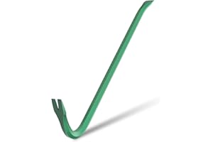 Monkey King Bar 18-Inch(460MM) Wrecking Bar, Heavy Duty Pry Bar Gooseneck for Demolition,Construction Lifting and Pulling Nails