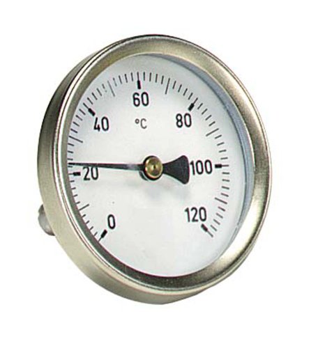 Räucherthermometer für jeden Räucherofen Metallausführung Fühlerlänge ca.50mm von SÄNGER