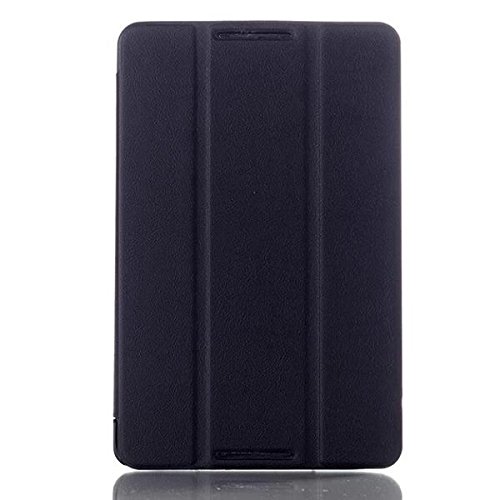 Lenovo A8-50 Hülle, PU Ledertasche Flip Case Smart Cover und Back Hülle für Lenovo A8-50 / A5500 (8“ Zoll) Tasche Leder Etui Schutzhülle mit Standfunktion + Displayschutzfolien und Stylus,Schwarz - 3