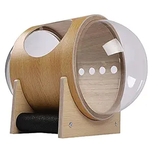 Cat Stuff, Wooden Capsule Cat Beds Ventilated for Indoor Cats