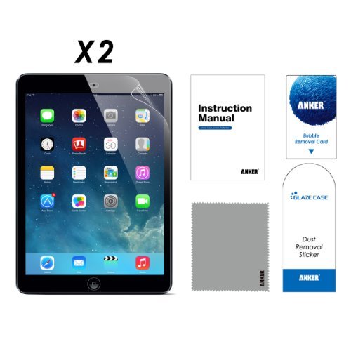 [2-Pack] Anker Clear Schutzfolie für iPad Air 2 iPad Air iPad 5 / iPad Pro 9.7 / New iPad 9.7″ (2017) Displayschutz Screen Protector – Klar – High Definition (HD) – Schmutzresistent – Lebenslange Garantie - 7