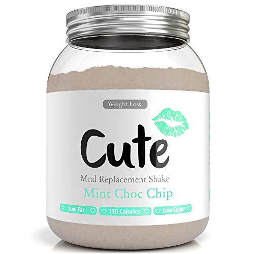 Cute Nutrition Shake Menta al Cioccolato Sostitutivi del Pasto per la Perdita e Controllo di Peso per Donne Barattolo da 500g