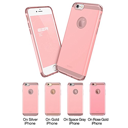 iPhone 6s Case, ESRÂ® Dual Layer Shockproof [Drop Protection] with Hybrid Hard PC Back Cover and Soft TPU Bumper for 4.7 inch iPhone 6/6S (Pink)