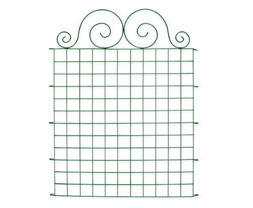 Metall Teichzaun – Set „Merscheid“ – grün – 11 tlg. – 375 x 80/100 cm, Tiergehege, Gartenzaun, Campingzaun Steckzaun Zaunmatte Hundezaun Katzenzaun Hühnerzaun Rankhilfe - 2