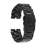 TRUMiRR Edelstahl Uhrenarmband Sicherheit Buckle Strap für Motorola Moto 360 1 1. GEN 2014 mit Upgrade-Verbindungs-Remover und Spring Bar