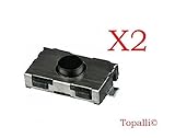 ©TOPALLI Set of 2 Switch Button Remote Key Fobs Plip for Peugeot 107 206 307 406 Citroen C3 C2