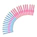 inkint 24 Pcs Self-adhesive Foam Hair Roller Soft Hair Bendy Curls Tool Salon Hair Styling Curling Sticks for Lady Girl (3 Sets)