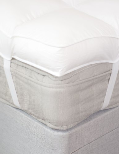 Superior KING Hotel Quality 10cm (4 inch) Thick Mattress Topper Luxury 200TC Cotton Enhancer SLIGHT SECOND - Bedding Direct UK