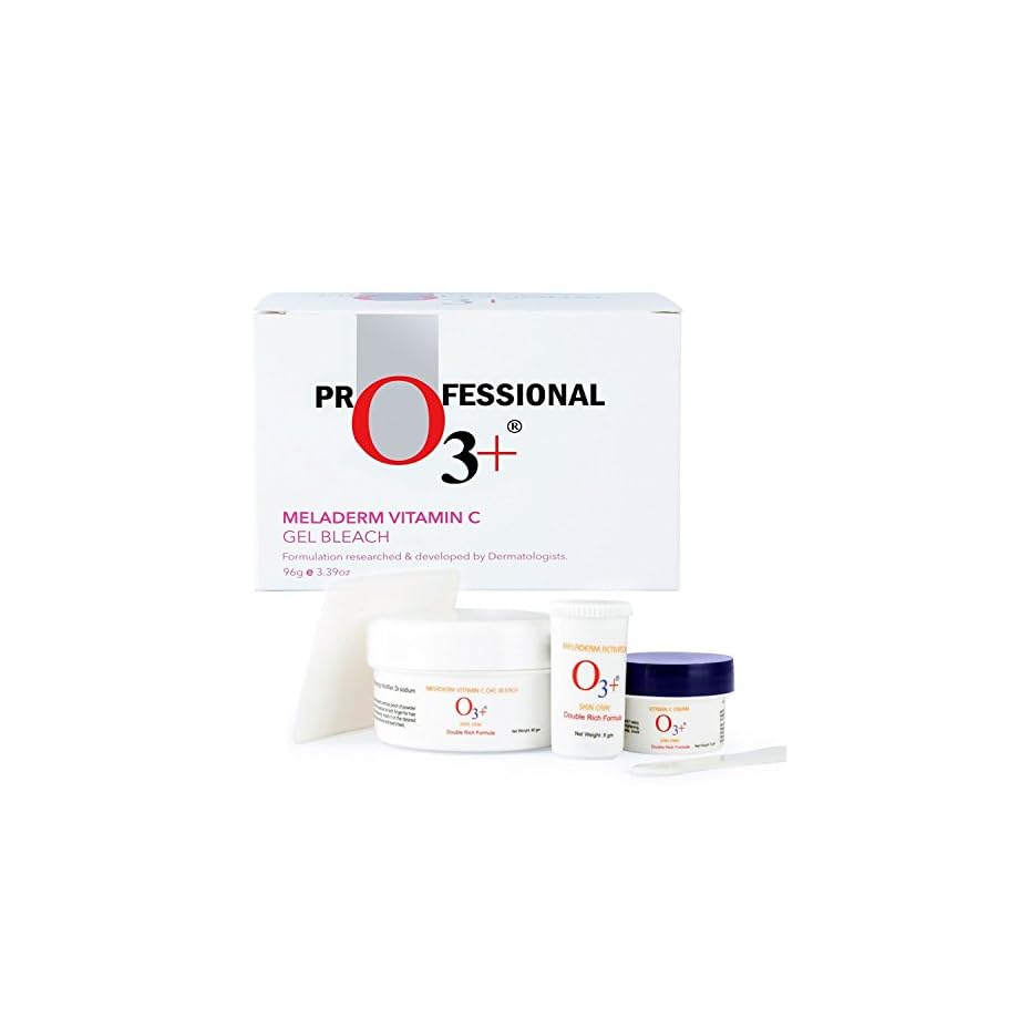 O3+ Meladerm Vitamin C Gel Bleach for Skin Whitening and Hair