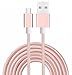 Price comparison product image I-Sonite (Rose Gold Premium Quality [ 2 METER ] USB TYPE C Cable Nylon Braided Fast Charging and Data Transfer Cable For Sony Xperia Xz2 Compact