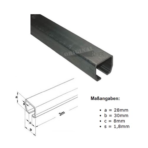 Preisvergleich Produktbild Bauer 113018, Laufschiene Typ 10 Industrie