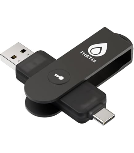 Chiave Di Sicurezza FIDO PocketKey+ USB-C E NFC, Autenticazione A Due Fattori FIDO2/U2F, Con Interruttore Meccanico, Per Windows, Mac, Linux, Android