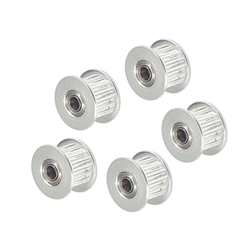moinkerin 5 pièces GT2 2GT 16 Dents, Alésage 3mm Alliage D'aluminium Synchronisation Roue, Poulies 6mm de Largeur pour Courroie Accessoires pour Imprimante 3D, Aluminum Alloy Belt Pulley Wheel