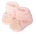 Lovely White or Pink knitted booties (PINK)