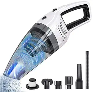 BOLWEO Handheld Cordless Vacuum Cleaner, DC 12V Portable Car Vacuum Cleaner for Car and Home with Strong Suction High Power, Small Dust Buster for Wet&Dry Use