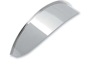 Hells-Design Visière phare Casquette Chrome - moto Custom trike - Phare 115mm (4 1/2")