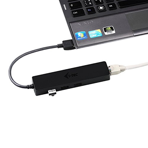 i-tec USB 3.0 Slim HUB 3 Port + Gigabit Ethernet Adapter, USB 3.0 auf RJ-45, 10/100/1000 Mbps, 3x USB 3.0 Port, für Notebook Ultrabook Tablet PC, Windows Mac Linux Android - 5
