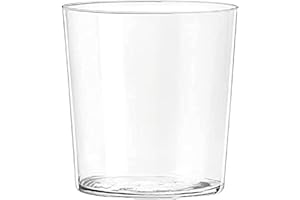 H&H – Set di 6 Bicchieri da Acqua Starck | Vetro Ultrasottile | Capacità 350 ml | Eleganti, Leggeri, dal Design Minimal