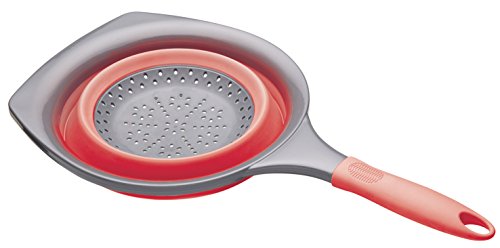 Colourworks Faltbarer Seiher, 1,4 Liter, 19 cm – Rot - 2