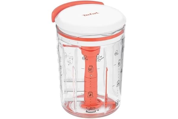 Tefal Express pannkakor smart mixer, 900 ml, pannkaksvåfflor på 2 minuter, klumpfri deg, hemlagad, perfekta resultat, lätt att använda, 3 integrerade graderade recept K1844404