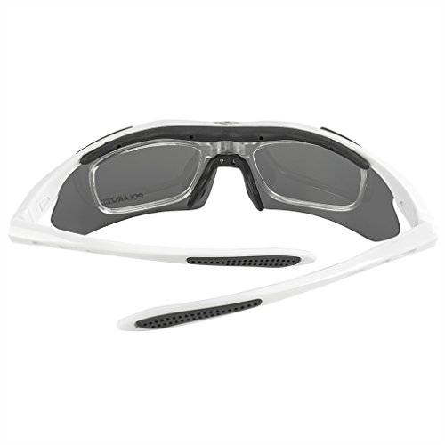 KT-SUPPLY UV-Schutz Radbrille Mit 5 Austauschbaren Polarisierten Gläsern - 4