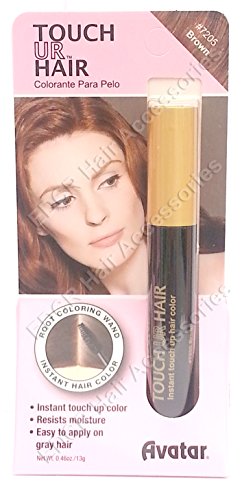Avatar Touch Ur Hair Color Root Coloring Wand For Gray Hair (Ready To Use, No Water Needed) No 7205 Brown