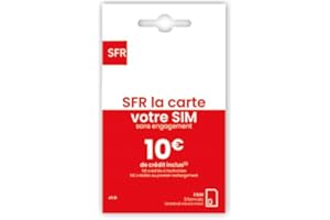 Tarjeta SIM de prepagea; tarjeta prepagee sfr con 5 euros de crédito
