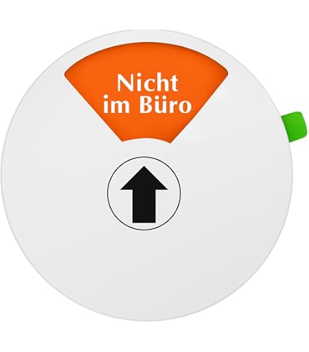 Türschild Büro Mit Schiebefunktion - 7 Statusoptionen Bitte Nicht Stören & Mehr