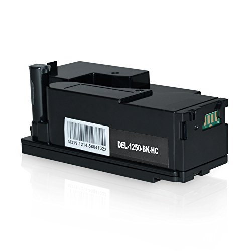 2 Toner Kompatibel zu Dell 1250c für Dell C1765nf, C1765nfw, C1760nw, C1700 Series, 1250c, 1350cnw, 1355cn, 1355cnw – 593-11016 – Schwarz je 2.000 Seiten - 3