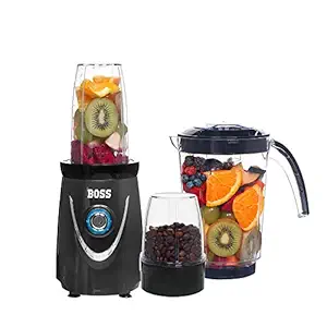Boss B615 Blender, 550 Watts, 3 Jars (Grey)