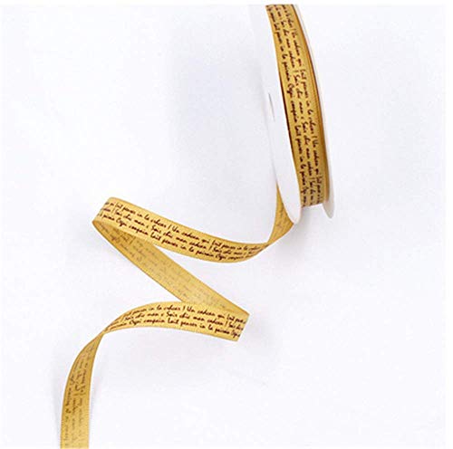 Preisvergleich Produktbild Kunst Geschenk Garten Wicklung Geschenkbox Verpackung Band Blumen Kuchengurte Kurkuma 9Mm X 9M