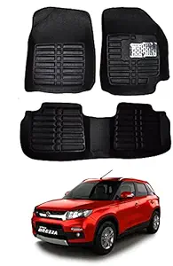 Maties Plastic, Rubber 5D Mat for Maruti Suzuki Vitara Brezza (Black)