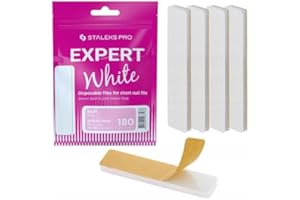 STALEKS PRO Recambio Adhesivo para lima de uña buffer corta Expert 51,10 pcs (Grano 180)