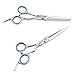 niceEshop(TM) 6pcs Professional Hair Scissors Set Barber Hair Cutting Thinning Scissors with Black Case (6.0 Inch)