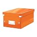 Produktbild Leitz DVD Aufbewahrungsbox, Orange, Mit Deckel, Click & Store, 60420044