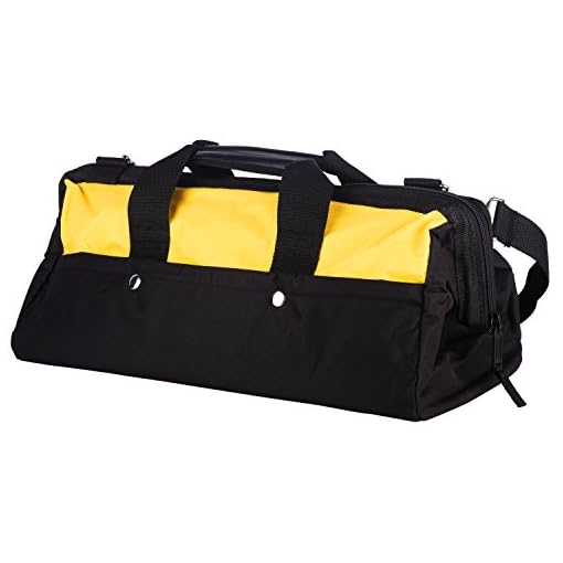 STANLEY 93-224 18'' 460mm Multipurpose Tools Storage Water Proof Nylon Bag for Easy & Convenient Storage, 1 Year Warranty, YELLOW & BLACK - Image 4