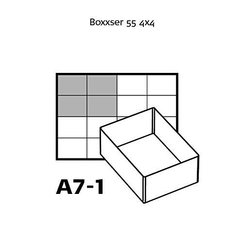 raaco Einsatzset, Ordnungssysteme, Typ 55 A: 4xA7-1, transparent, 136471 - 5