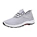 Produktbild Saihui Herren Damen Sneaker Sportschuhe Turnschuhe Sneakers Laufschuhe Air Turnschuhe Outdoors Straßenlaufschuhe Schnürschuhe Mesh Outdoor Shoes (EU:35, Grau)